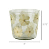 Enameled Flower Hurricane - 2 Sizes