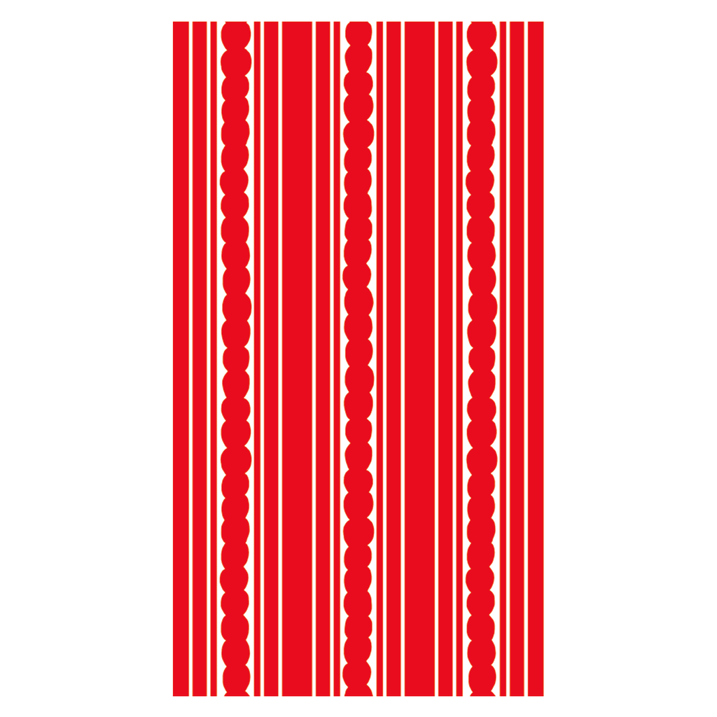Guest Towel - Red Stripe Paper Guest Towels