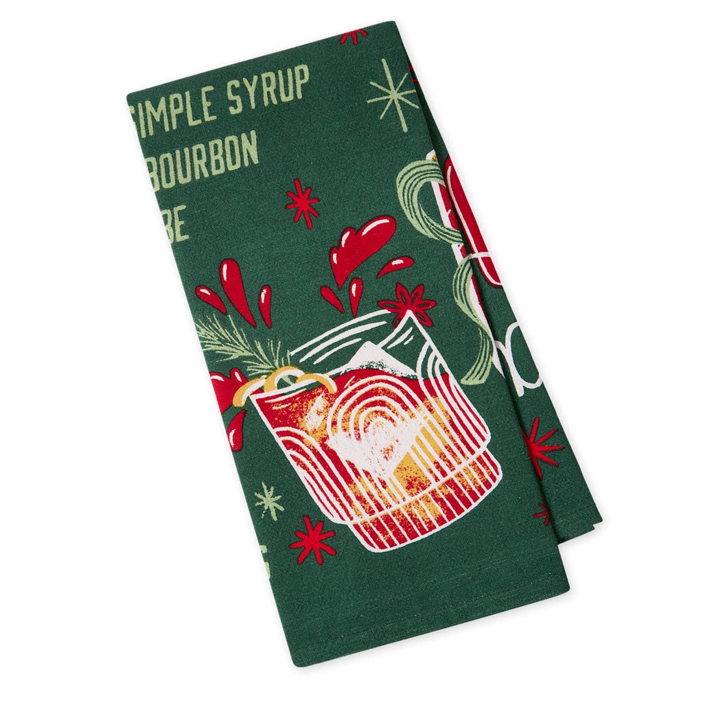 Towel - Holiday Burbon Printed Floursack Dishtowel