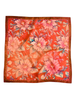 Scarf - Rust Rodeo Red Floral Silk Scarf