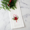 Towel - Christmas Candy Cane Linen Towel