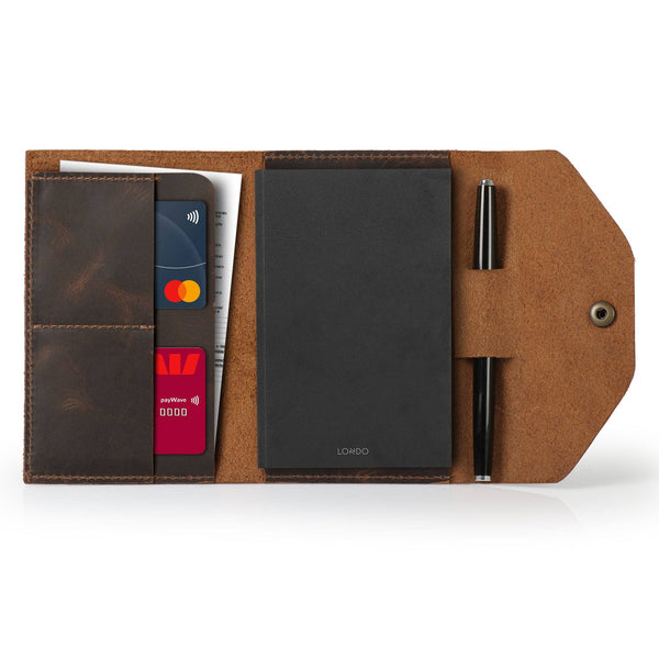 Leather Portfolio with Notepad