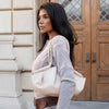 Purse - Candace Mushroom Vegan Leather Shoulder Bag