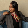 Scaf - Gabriella - Hand Rolled Silk Foulard - Rosewood