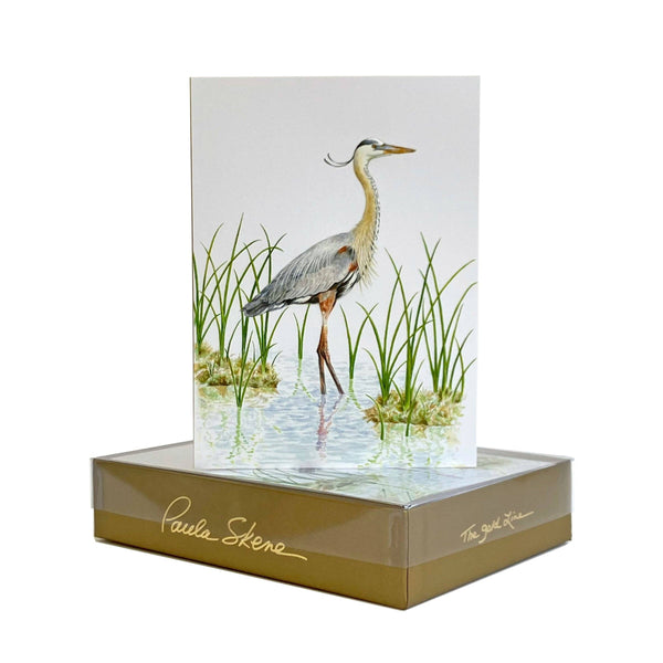 Greeting Card - Blue Heron - Sympathy