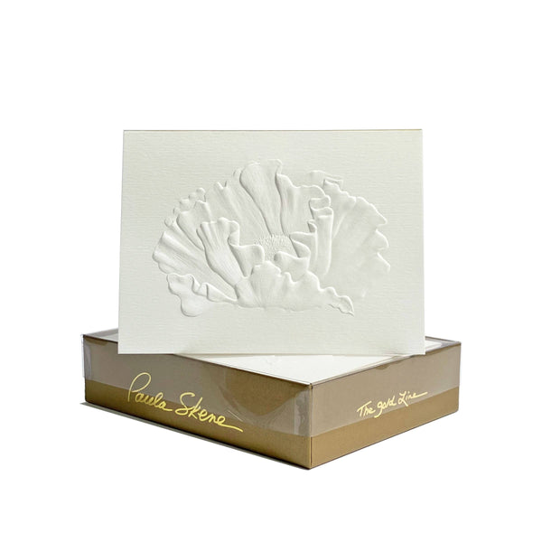 Greeting Cards - Large Poppy Blind Embossed Blank Card
