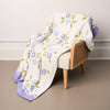 Blanket - Cozy Dreams Luxe Blanket-Scalloped Floral Periwinkle