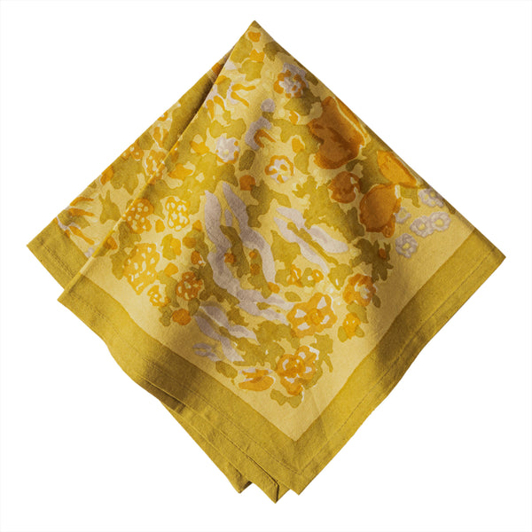 Napkins - Jardin Mustard & Grey - Set of 6