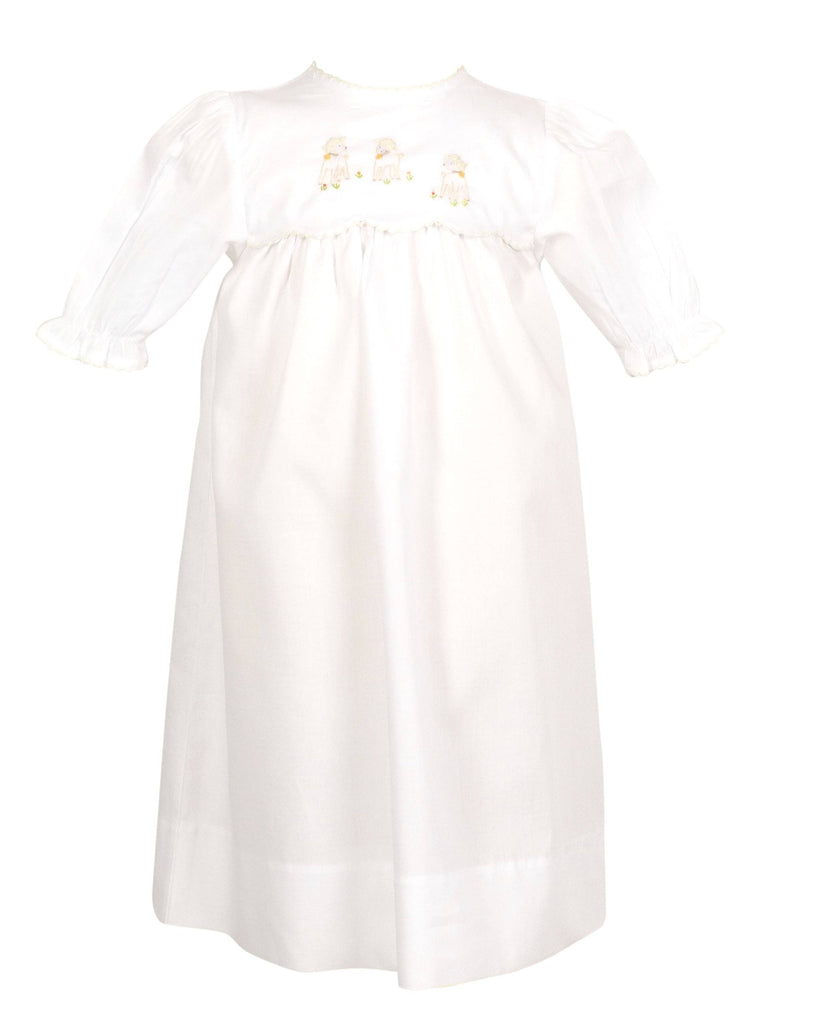 Lambikins Daygown & Diaper Cover in Woven Cream - 3M