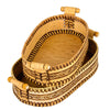 Birch Bark Bread and Pastry Basket Set of 2