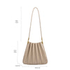 Purse - Carrie Pleated Vegan Shoulder Bag
