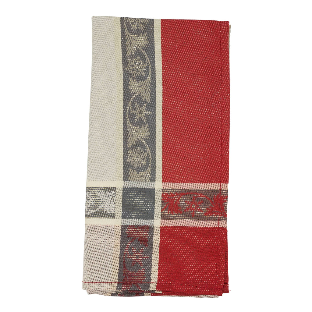 Napkin - Red Jacquard Christmas Napkin