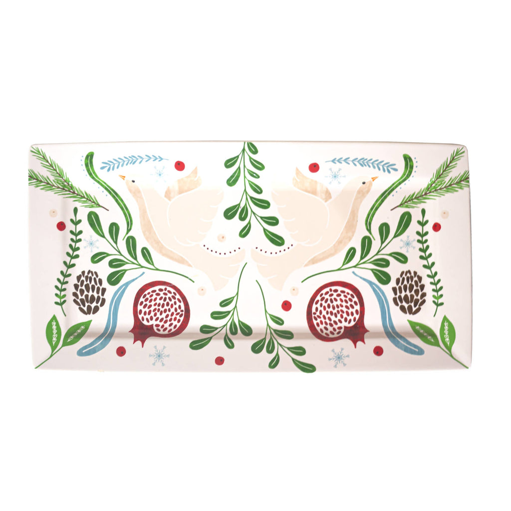 Platter - Winter Berry Ceramic Platter Christmas