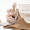 Throw - Ribbed Organic Cotton Throw Blanket Copper