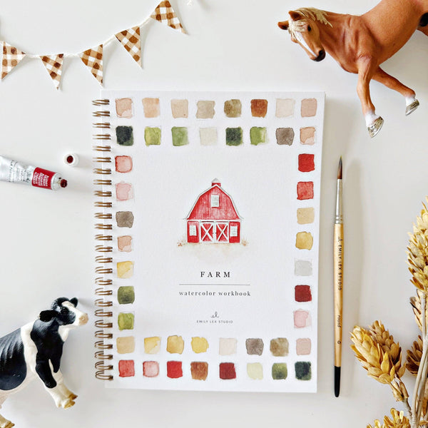 Watercolor - Farm Watercolor Workbook