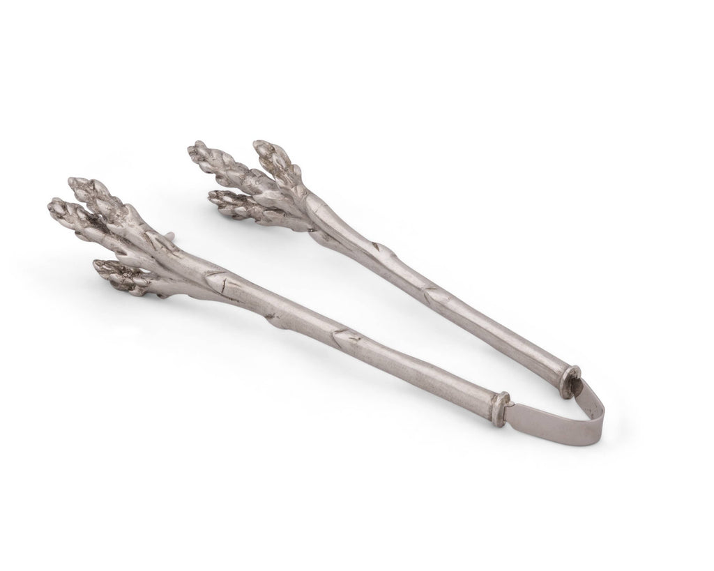 Tongs - Pewter Asparagus Pattern Tongs