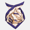 Scarf - Vittoria - Hand Rolled Silk Foulard - Blue