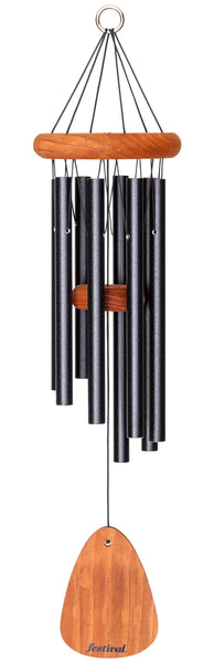 Windchime - Festival® 24-inch Windchime w/ 8-Tubes - Black