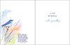 Greeting Cards - With Scripture Sympathy Greeting Card - Bluebird/Branch