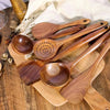 Wooden Cooking Utensils - 7-Piece Set