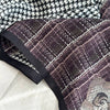 Scarves - Mulberry Silk Scarf – Plaid, Houndstooth & Rose Print