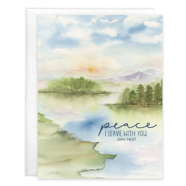 Greeting Cards - With Scripture Sympathy Card - River Peace