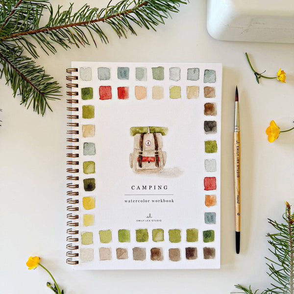 Watercolor - Camping Watercolor Workbook