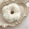 Hair Accessories - White Plush Hair Holder