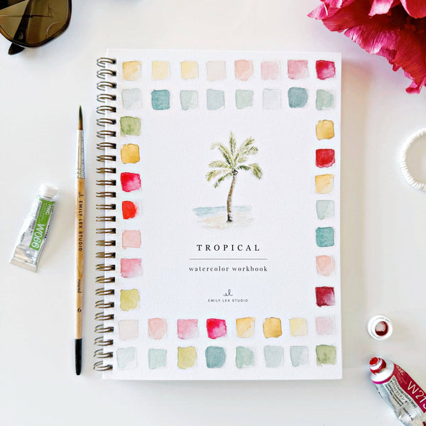 Watercolor - Tropical Watercolor Workbook