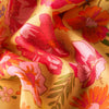 Bandana - Cotton Bandana - Sketched Florals - Mustard: Yellow