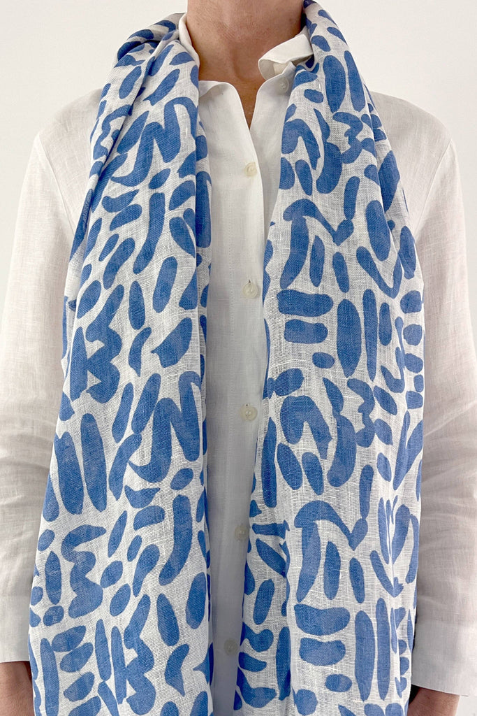 Scarf Linen Scarf: Sonnet Periwinkle