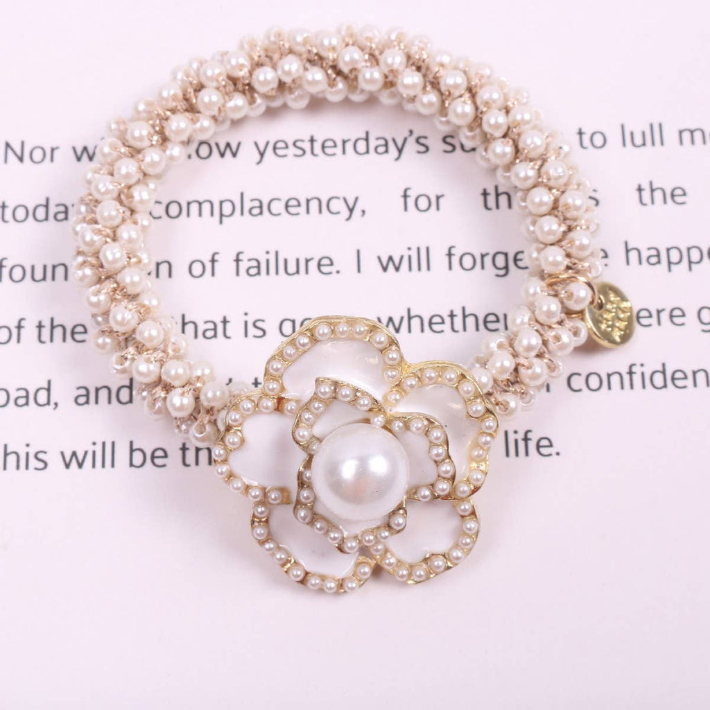 Hair Accessories - Elegant Camellia Ponytail Holder