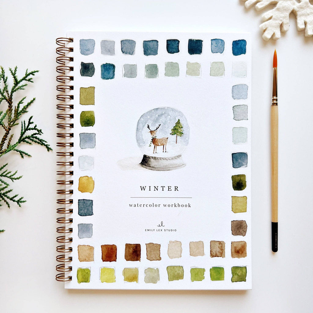 Watercolor - Winter Watercolor Workbook