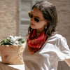 Scarf - Camilla - Silk Bandana - Red