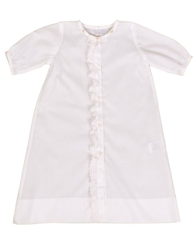 Linden Rose Daygown & Diaper Cover in White - 3M