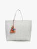 Allie XL Woven Tote w/ Pom-Poms - 3 Colorways