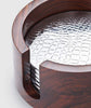 Coasters - Kenya Wood Coaster Set w/ Crocodile Pattern