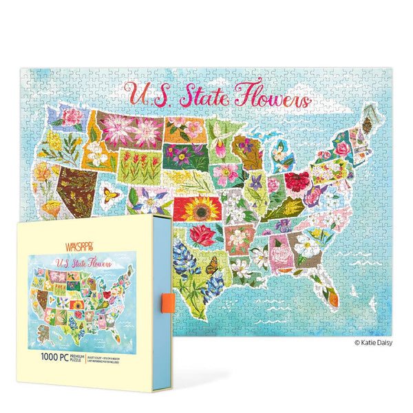 Puzzle - U.S. State Flowers 1000 Piece Puzzle