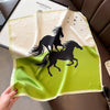 Scarf  - Silk Horse Print Scarf