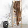 Throw - Ribbed Organic Cotton Throw Blanket Copper