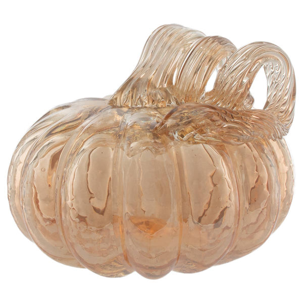 Pumpkin - 4.25" Tall Apple Cider Glass Pumpkin