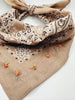 Bandana - Mini Bouquet - Tan