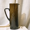 Pitcher - Handblown Textured Glass Pitcher - Amber Brown