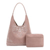 Purse - Eunice Mauve Vegan Suede Tote Bag