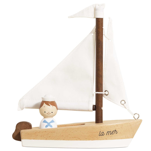 Toys - Wooden Sailing Boat & Captain