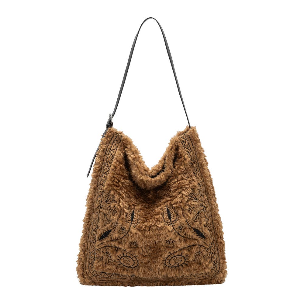 Purse - Annie Tan Faux Fur Tote Bag