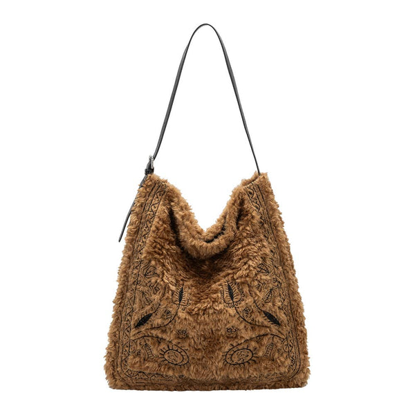 Purse - Annie Tan Faux Fur Tote Bag