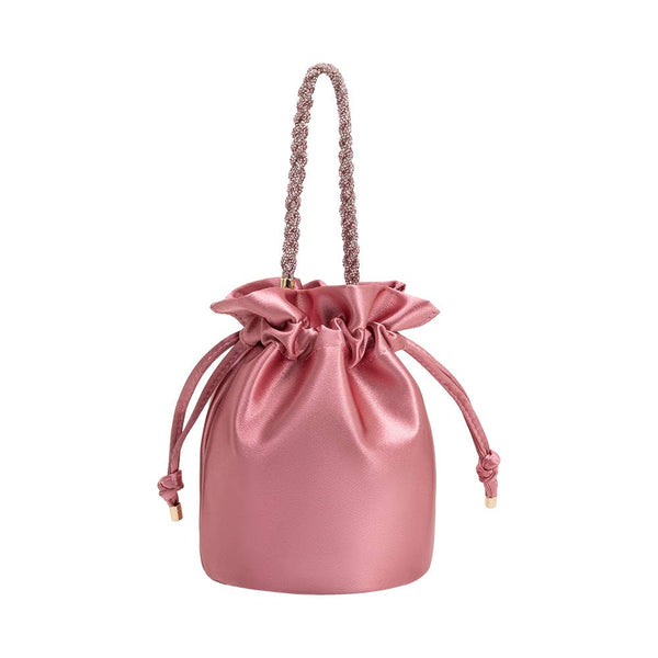 Purse - Jeane Rose Satin Top Handle Bag