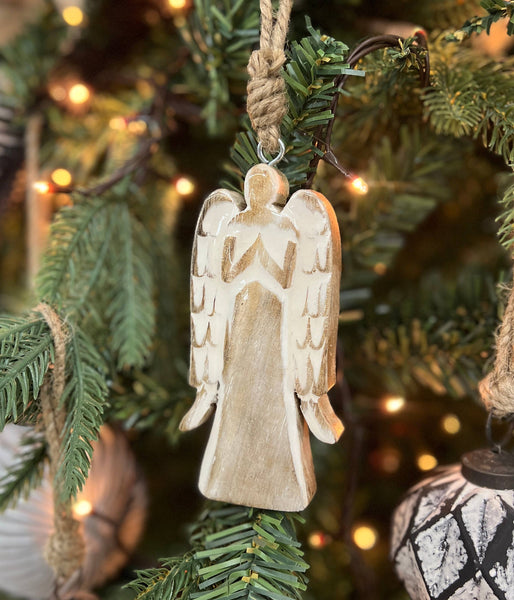 Ornament - Clear  Enamel Angel Ornament