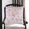 Pillow - Summer Flowers Cotton Embroidered Decorative Pillow